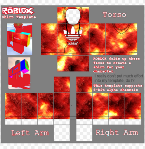 roblox shirt template Transparent PNG artworks for creativity