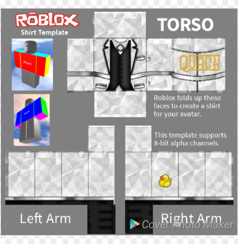 roblox shirt template works Clear Background PNG Isolated Item