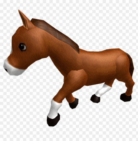 roblox young horse Transparent PNG Isolated Graphic Design