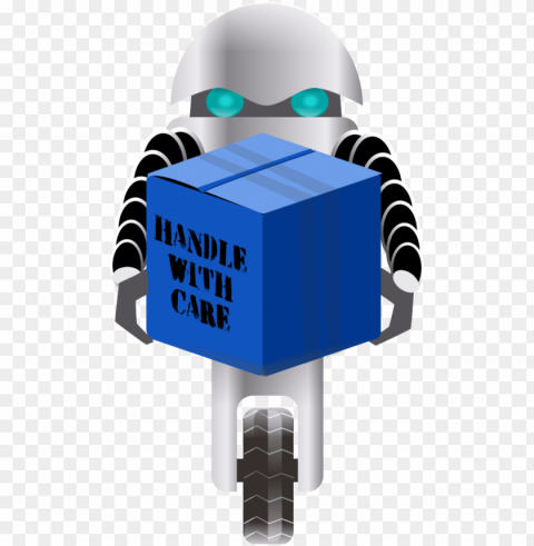 robot carrying things 1 vector - robot Transparent PNG Object Isolation