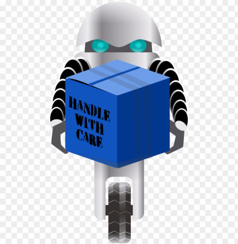 Robot Carrying Things 1 Vector - Robot Transparent PNG Object Isolation