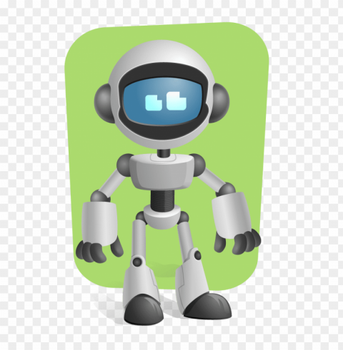 robot PNG Graphic Isolated on Clear Backdrop