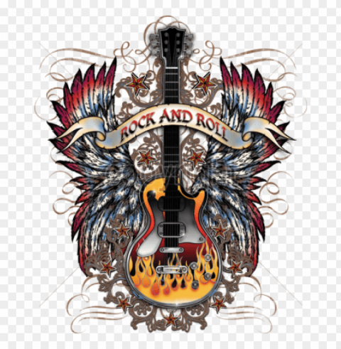 rock and roll - rock and roll shirt designs with guitars High-resolution transparent PNG images comprehensive assortment