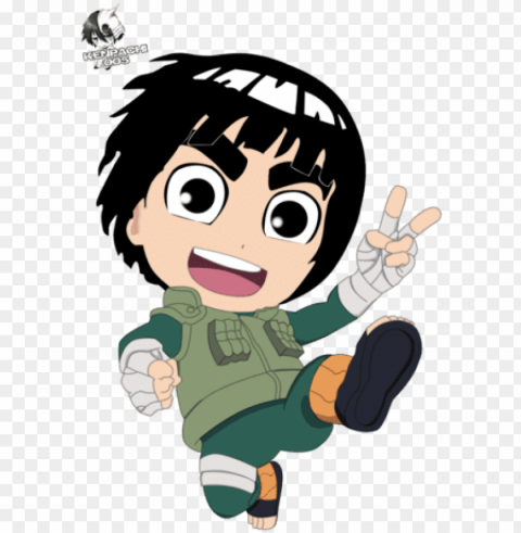 rock lee - naruto chibi rock lee Clear PNG images free download
