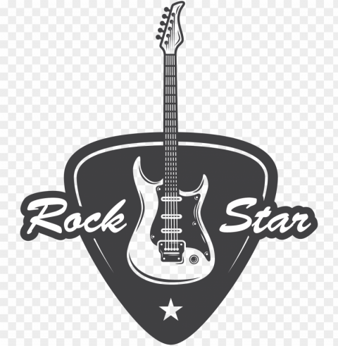 rock rockstar star guitar vector thumbsup hand - rock guitar transparent PNG format
