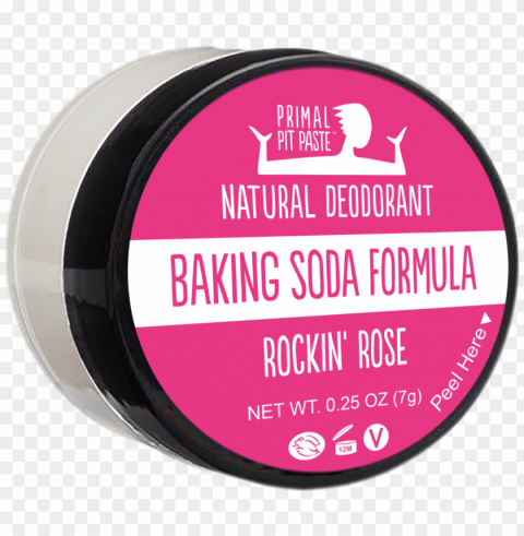 rockin' rose natural baking soda deodorant mini - eye shadow PNG Image with Isolated Transparency