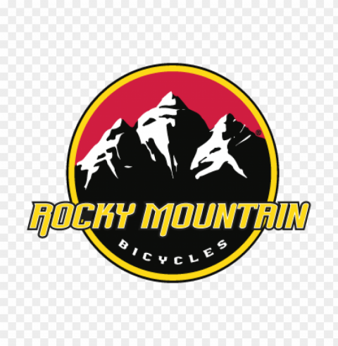 rocky mountain vector logo download free PNG Image with Isolated Graphic