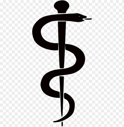 rod of asclepius Isolated Object on Transparent Background in PNG