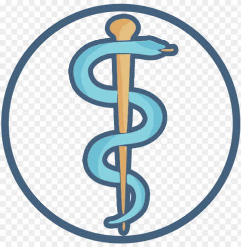 rod of asclepius PNG Isolated Object on Clear Background