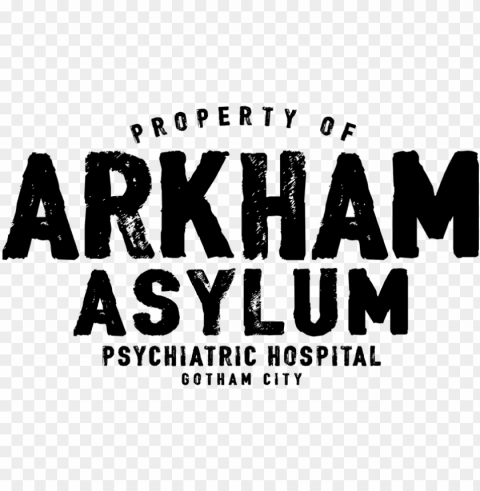 roduct image alt - arkham asylum logo Transparent PNG Isolated Item
