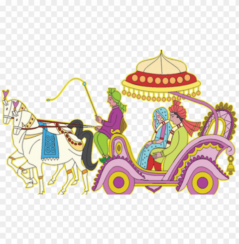 rofile cover photo - indian wedding chariot clipart Isolated Item on Transparent PNG