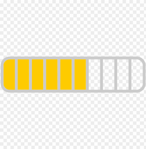 rogress bar - loading bar yellow PNG Image Isolated with High Clarity