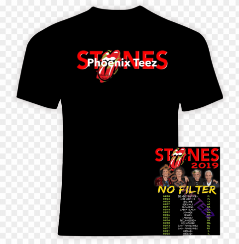 rolling stones 2019 concert tour 'no filter' - pink tour merchandise 2018 Transparent Background Isolated PNG Item