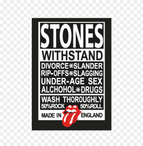 rolling stones made in england vector logo free PNG Image with Isolated Element