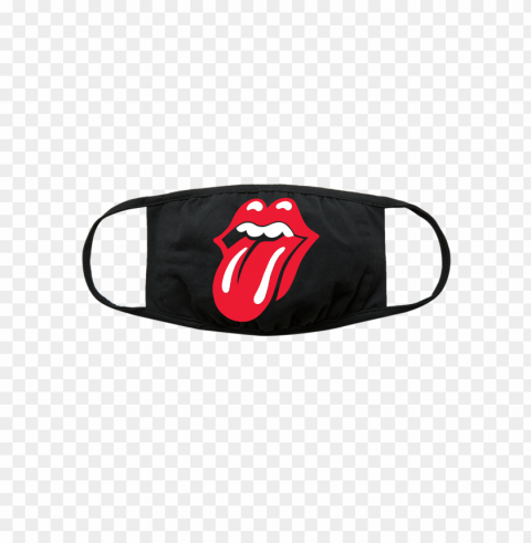 rolling stones tongue face mask Transparent background PNG images selection