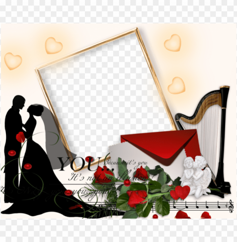 romantic wedding photo frame - frame wedding day Transparent PNG images collection