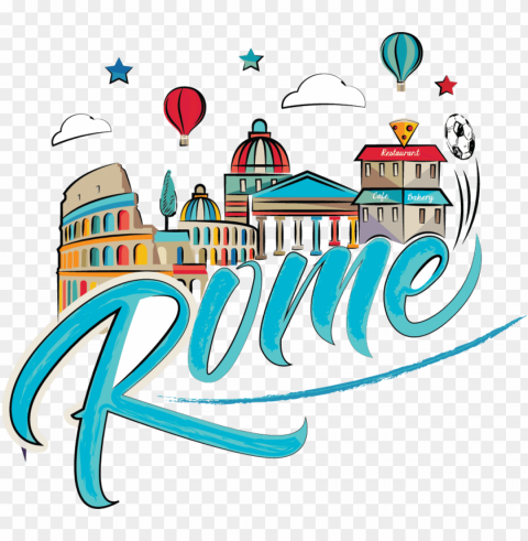 rome cartoon comic world - roma dibujo Transparent PNG Isolated Object