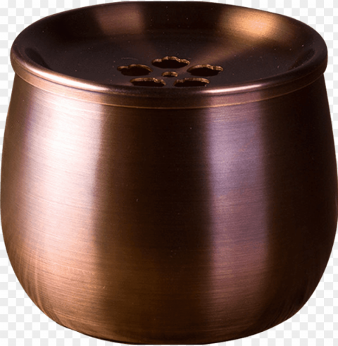 rongshantang fun pure copper jianshui tea wash pot - wood Transparent PNG Isolated Design Element