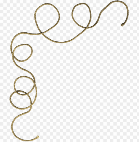 rope line Isolated Graphic on Clear Transparent PNG