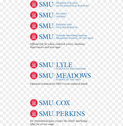 Roper Formats For Employing The Smu Logo In Conjunction - Southern Methodist University Clean Background PNG Isolated Art