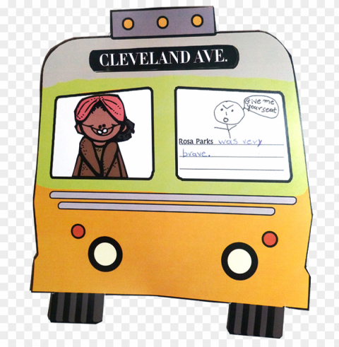 rosa parks craftivity from my black history month unit - rosa parks bus clipart Isolated Item with HighResolution Transparent PNG