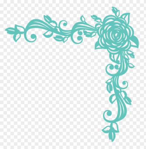 rose corner flourish svg scrapbook cut file cute clipart - corner flourish HighQuality Transparent PNG Isolated Graphic Element PNG transparent with Clear Background ID 26c05ae2