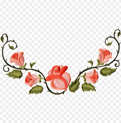 rose floral pattern border PNG high resolution free PNG transparent with Clear Background ID f32c5f5e