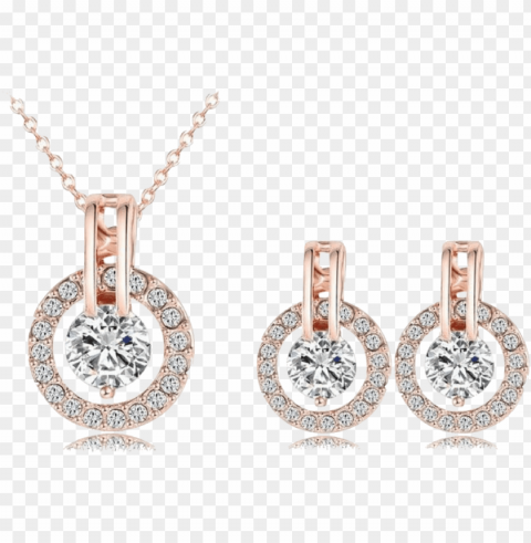 rose gold 18k necklac PNG Image with Transparent Isolated Graphic