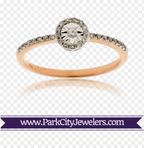 rose gold halo diamond ring - elk ivory and diamond ri Transparent Background Isolated PNG Design Element