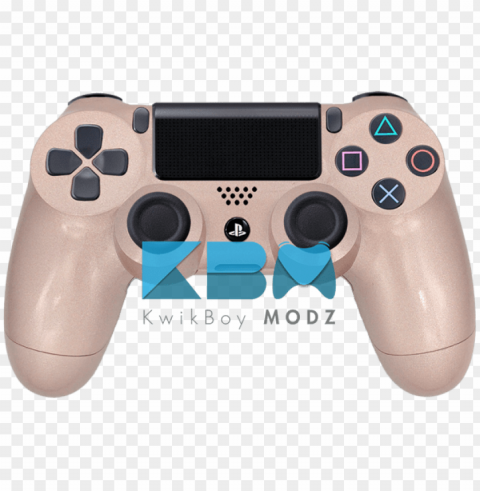 rose gold playstation 4 controller PNG Image Isolated with Transparent Detail