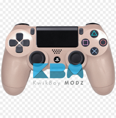 rose gold playstation 4 controller PNG Image with Clear Background Isolation