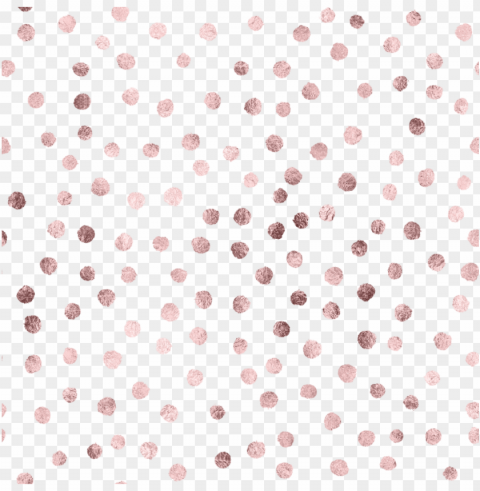 rose gold polka dots PNG Image Isolated with Transparent Clarity