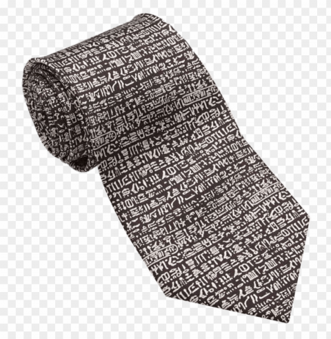 rosetta stone print tie Clear background PNG images comprehensive package