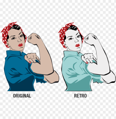 rosie the riveter - rosie the riveter clipart HighResolution Transparent PNG Isolated Item