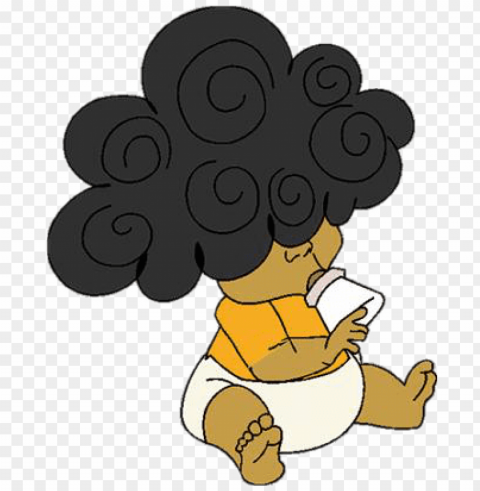 roud family - proud family baby with afro Transparent PNG graphics library