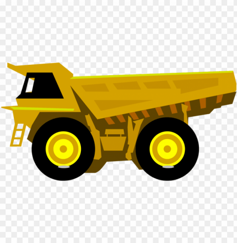 roud member of the used truck association - dump truck vector Transparent Background PNG Isolated Character