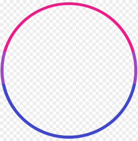 round bisexual flag border - circle PNG images without subscription