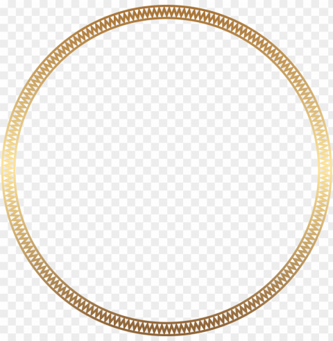 round border gold cli Transparent Cutout PNG Graphic Isolation