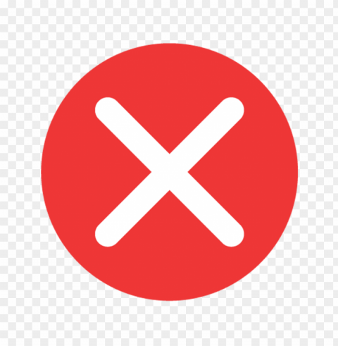 round cross x mark red icon PNG graphics with clear alpha channel selection