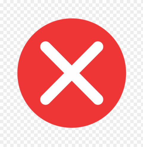 Round Cross X Mark Red Icon PNG Graphics With Clear Alpha Channel Selection