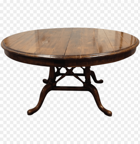 round dining table with leaf you can look solid wood - round wooden table PNG format
