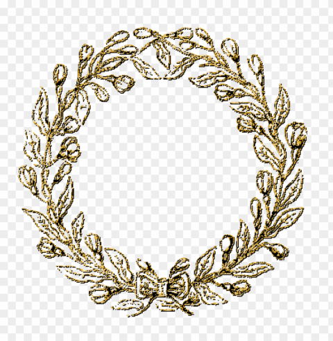 Round Gold Frame Png Transparent Graphics