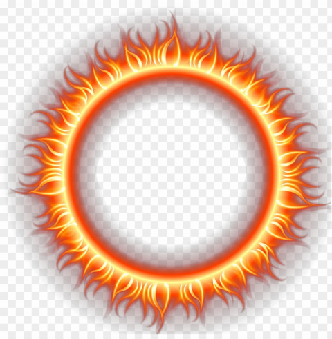 round shape frame border fire flames illustration High-resolution PNG images with transparency wide set