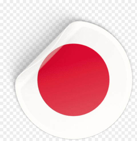 round sticker illustration of flag of japan - japan flag sticker circle Transparent PNG graphics bulk assortment PNG transparent with Clear Background ID ed422f32