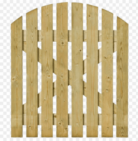 round top light wooden gate Transparent PNG Isolation of Item