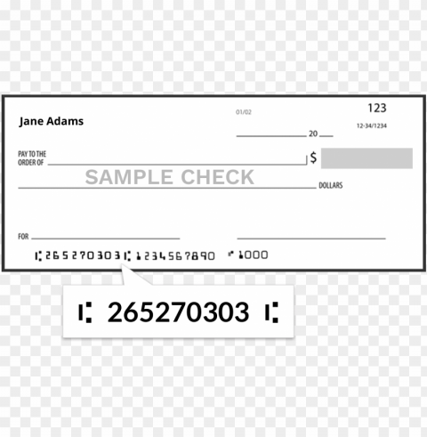 routing number - bank of the ozarks check PNG for design