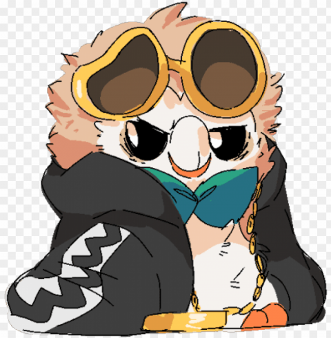 rowlet sunglasses PNG transparent elements package