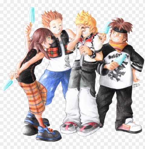 Roxas Reunion With Hpo ClearCut Background Isolated PNG Graphic Element