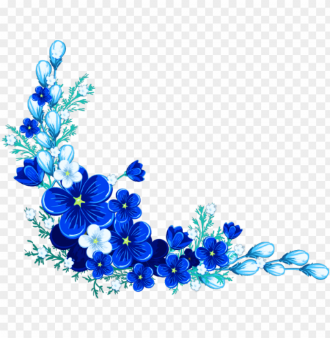 royal blue flower Isolated Element on HighQuality PNG