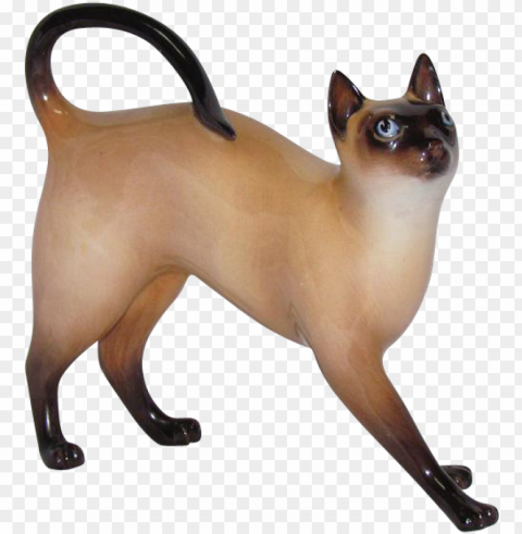 royal doulton porcelain siamese cat - cat Transparent PNG artworks for creativity
